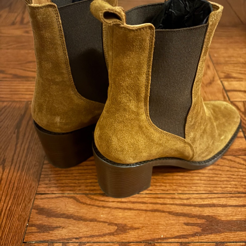 Like New! Sezane Pippa Ankle Boots Caramel - Size 6 - Picture 5 of 9